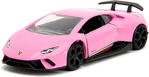 Lambo Huracan Performante Matt Pink Slips Series 1/32 Modelo de auto fundido a presión por Jada 34661
