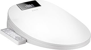 Elongated Electronic Bidet Toilet Seat, Heated Seat, Smart Electric Bidet for Toilet Seat, with LED Night Light and Side Arm Control, Stainless-Steel Nozzle