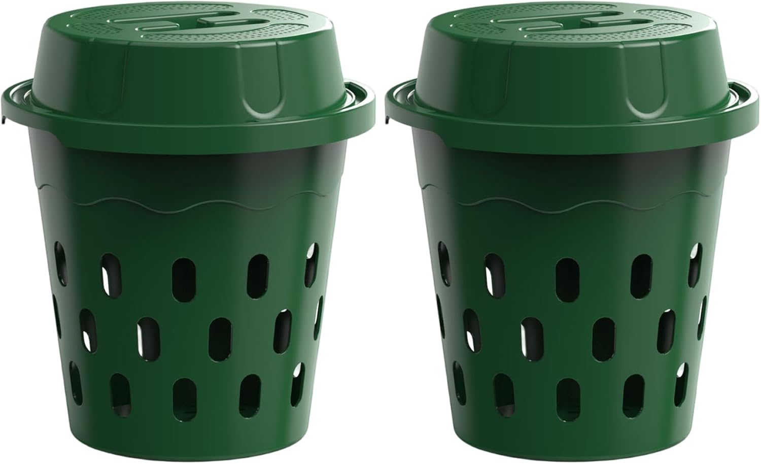 In Ground Worm Composter 12L, Vermicomposting Bin for Garden Beds & Home Use, Green Worm Composter for Beginners