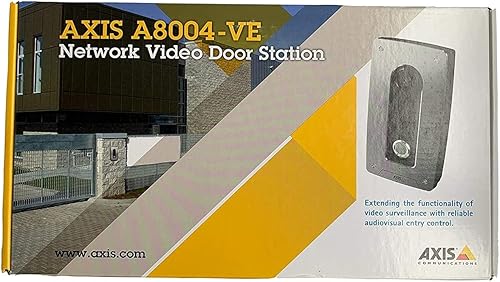 Axis Comunicaciones 0673-001 A8004-VE Estación de video puerta, cámara de vigilancia de red, negrogris