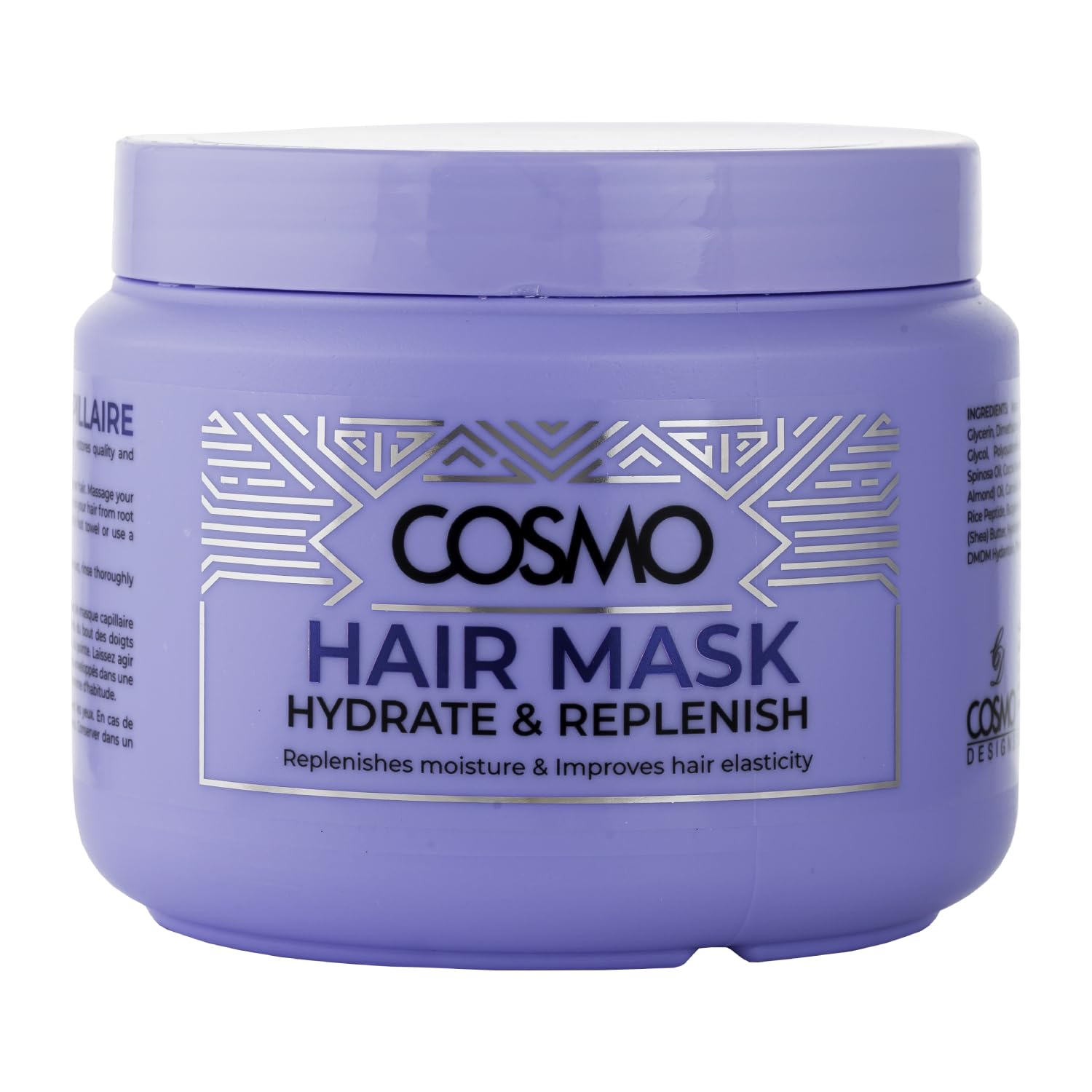 Cosmo Hydrate and Replenish Hair Mask 500ml | Replenishes Moisture | Improve Hair Elasticity | Restore Hair Quality | for Men and Women