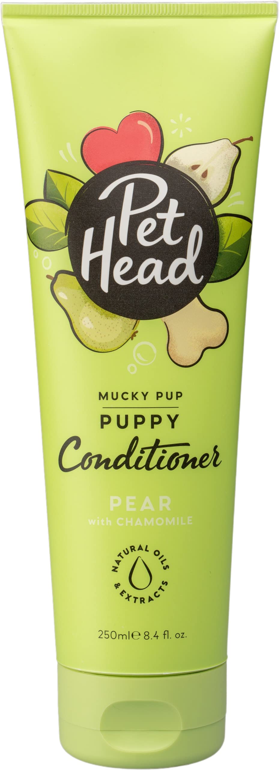 Mucky Pup Puppy Conditioner | Pear Scent | Conditioner for Puppies from 8 weeks | Professional Grooming | Vegan | pH-Neutral | Gentle Formula for Puppies | 250ml