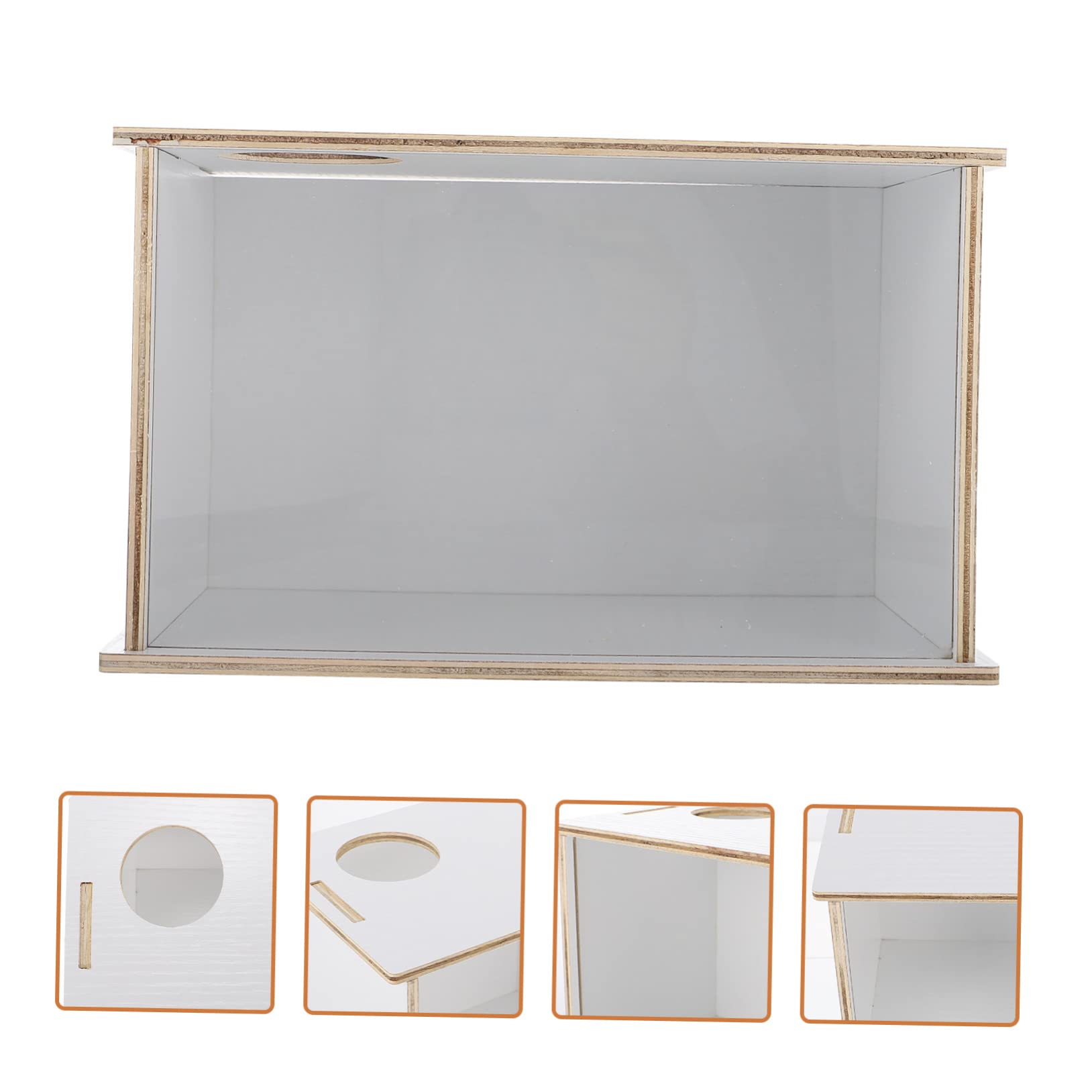 BESTonZON Multifunktions Sandbadebox für Hamster und Kleintiere, Weiß