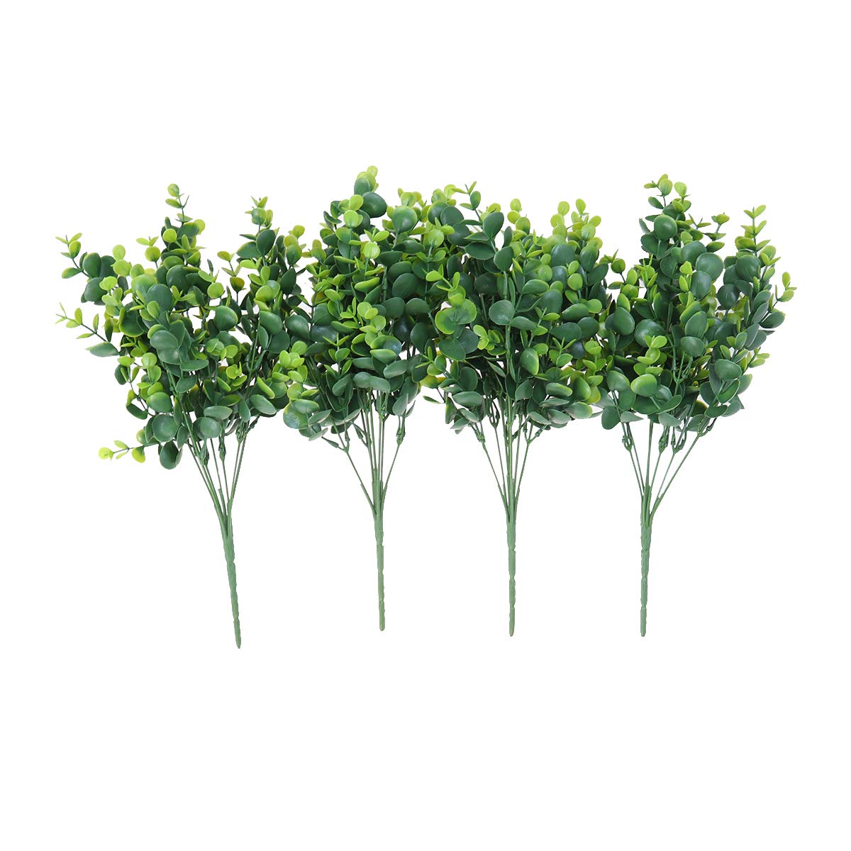 Vosarea Green 4Pc Simulation Eucalyptus Artificial Plants Faux Boxwood Shrubs Lifelike Fake Ery Foliage