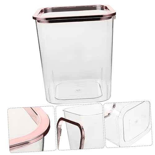 Miniatura 4 de HOMSFOU Cubo de basura de plástico transparente, cuadrado pequeño, cubo de basura de plástico, contenedor de papel para oficina, hogar, cocina,