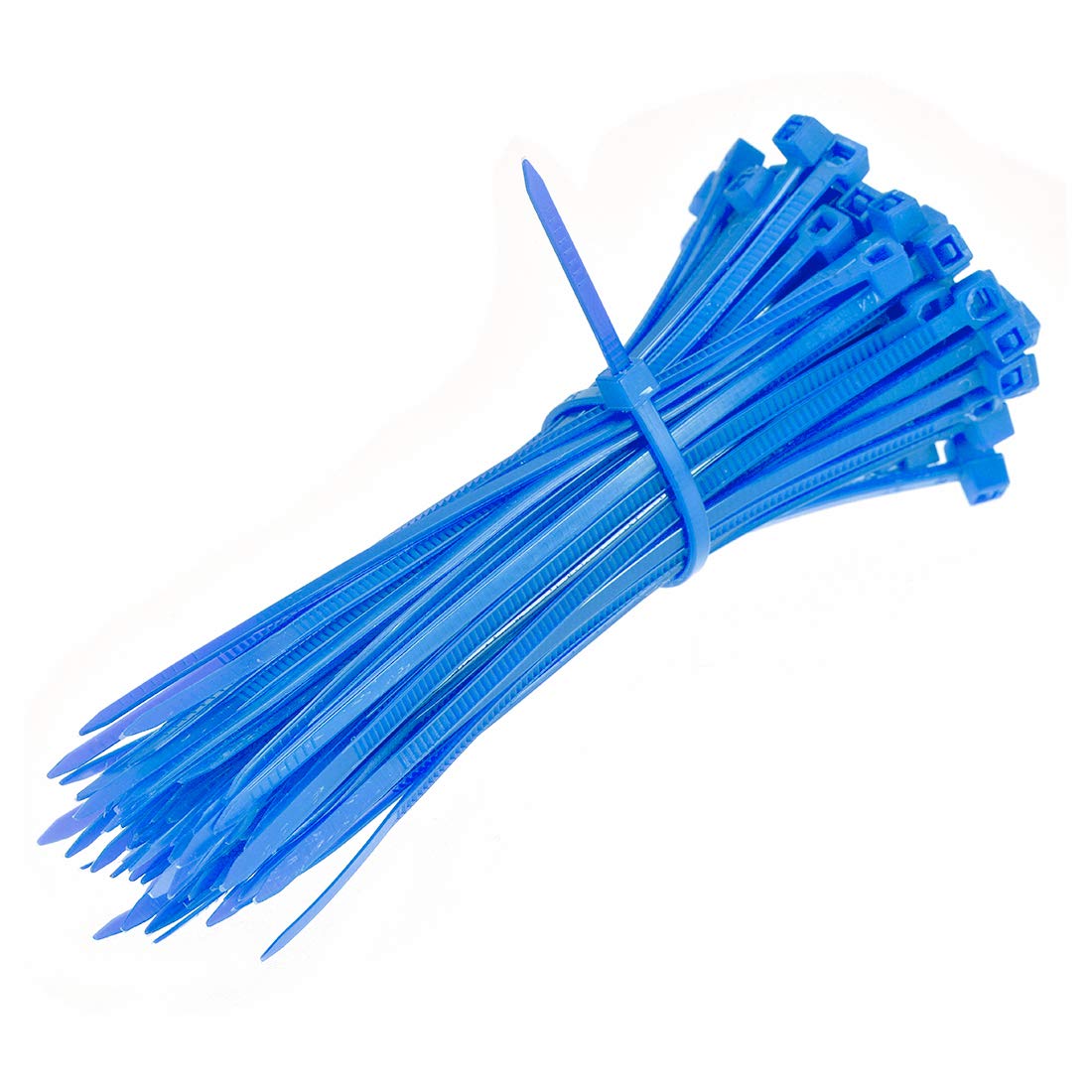 Uxcell Nylon-Kabelbinder 20,3 Cm – 100 Stück Selbstsichernde Kabelbinder In Blau