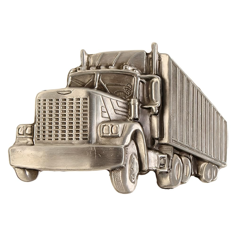 1PC Vintage Alloy Truck Buckle – Street Retro Style Durable Versatile Waist Accessory for Casual Attire & Events