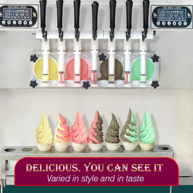 Close-up of Ice Cream Dispensing