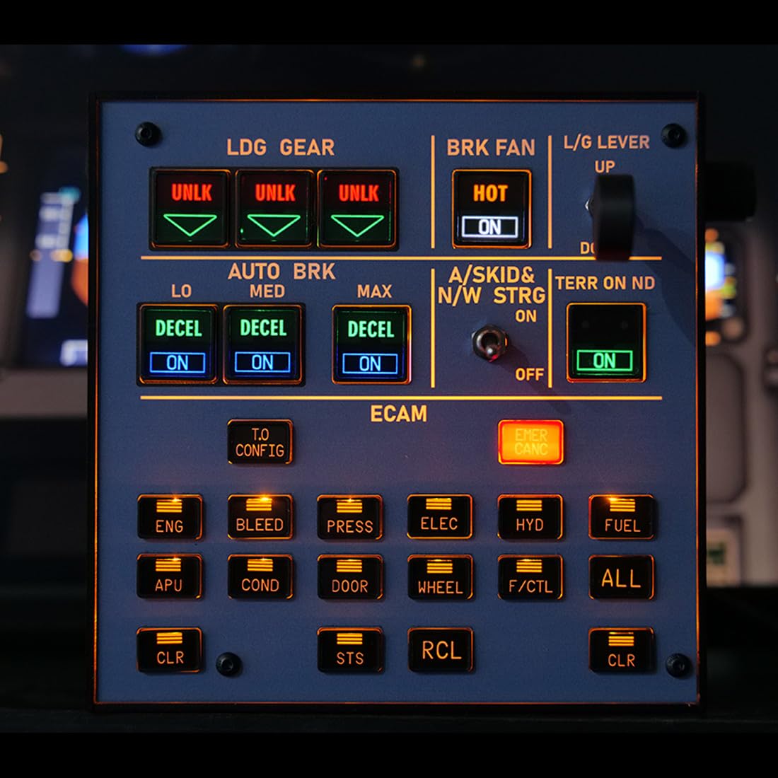 Simulador de vuelo A103 V3.0, escala 1:1, serie A320, panel homecockpit para MSFS 2020/2024 y lona X, compatible con Fenix, PMBG, FBW y NEOV2, simulador de vuelo de Windows cabina doméstica
