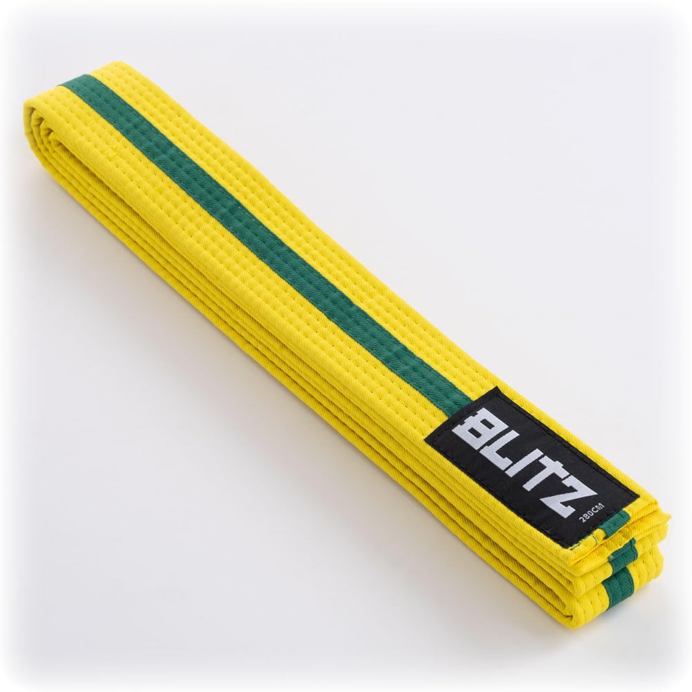 Blitz Colour Belt/Colour Stripe - Yellow/Green - 240cm