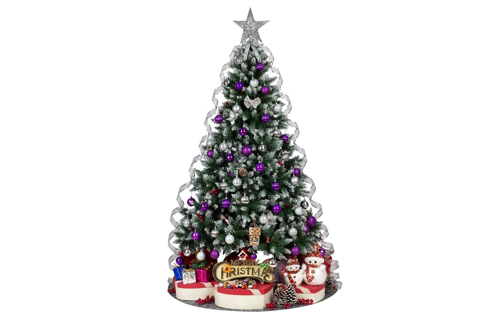 Adornos de Bola de Navidad inastillable 4 cm y 24 CT en 4 Acabados clásicos (Brillante, Brillante, Mate y Pearly Luster) para decoración de árbol de Navidad
