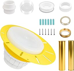 Freestanding Bathtub Drain Rough-in kit, 1-1/2” Drainage Pipe Fitting Tub Kit with ABS Plastic Adapter, Brass Tail Pipes, Tub Drain for Freestanding Bathtub, Floor Mounted Bathtubs