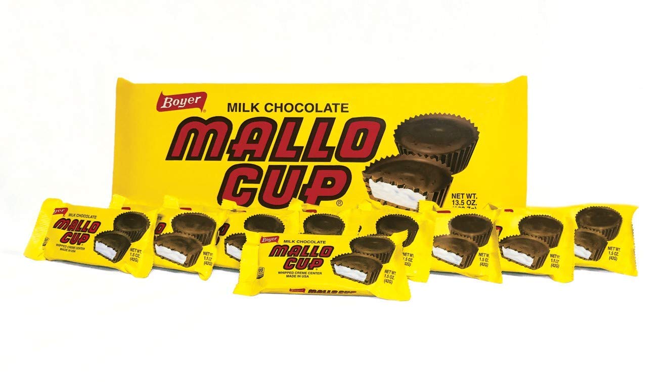 Boyer Milk Chocolate Mega Mallo Cup - Whipped Creme Center- 18 Cups - 13.5 Oz(2 Pack)