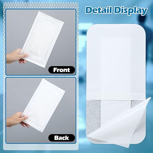 Miniatura 4 de 15 piezas de gasa con borde para isla de apósito para heridas, almohadillas de gasa adhesivas estériles para después de la ducha, bordes