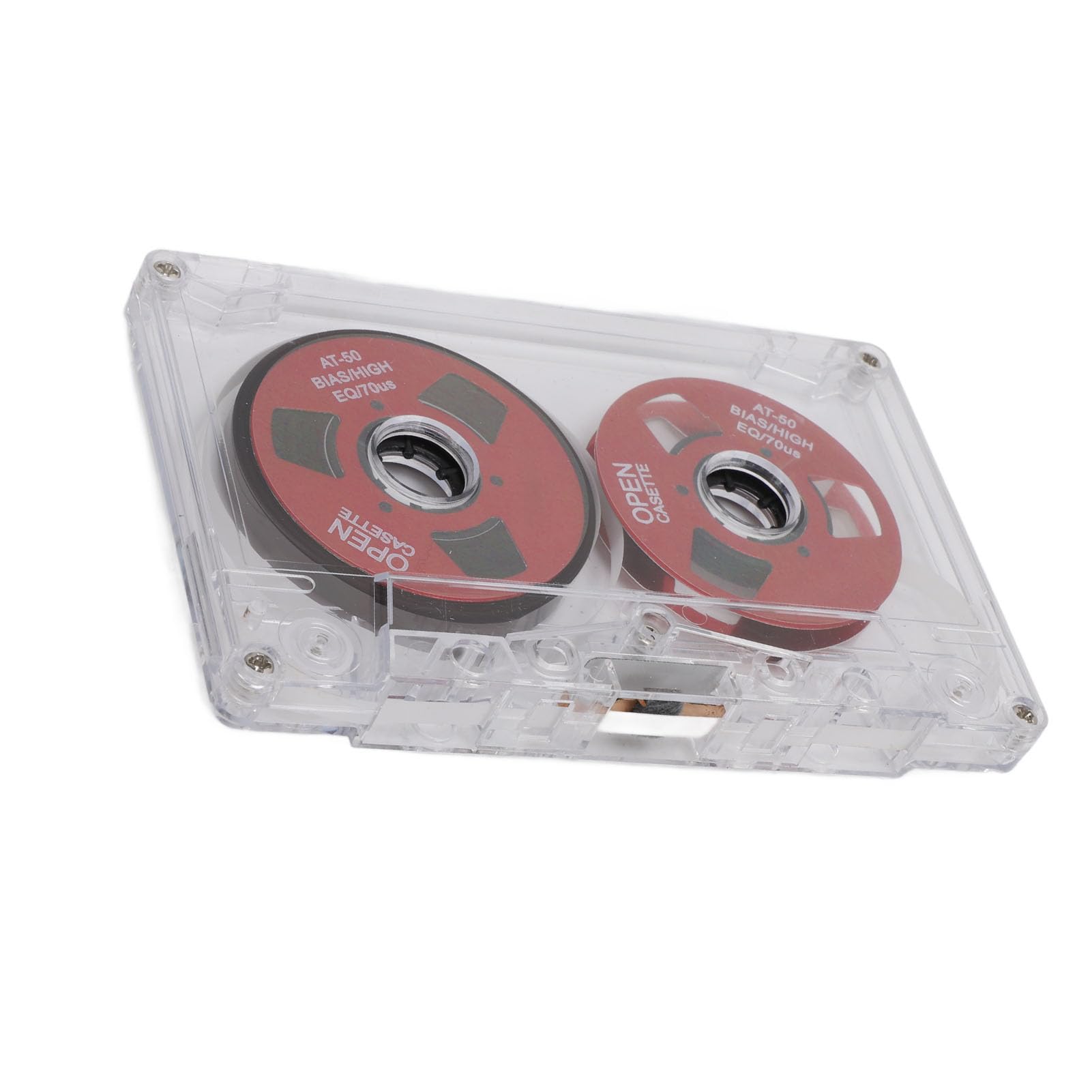 Cassette Vierge Audio Bobine à Bobine 50 Minutes Double Face Rouge