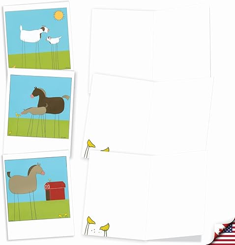 Miniatura 2 de The Best Card Company - Juego de 10 cajas de notas en blanco surtidas de 4 x 5.12 pulgadas con sobres (10 diseños, 1 cada uno) en caja de tarjetas