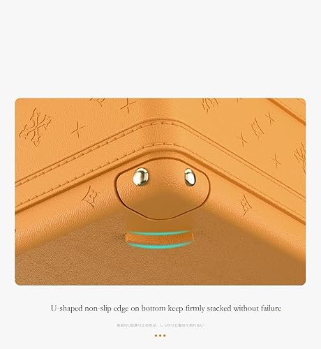 Miniatura 8 de BEAU COLIN Organizador de cajones para ropa interior, organizador de 10 celdas de calcetines con tapa, cajas de almacenamiento apilables para