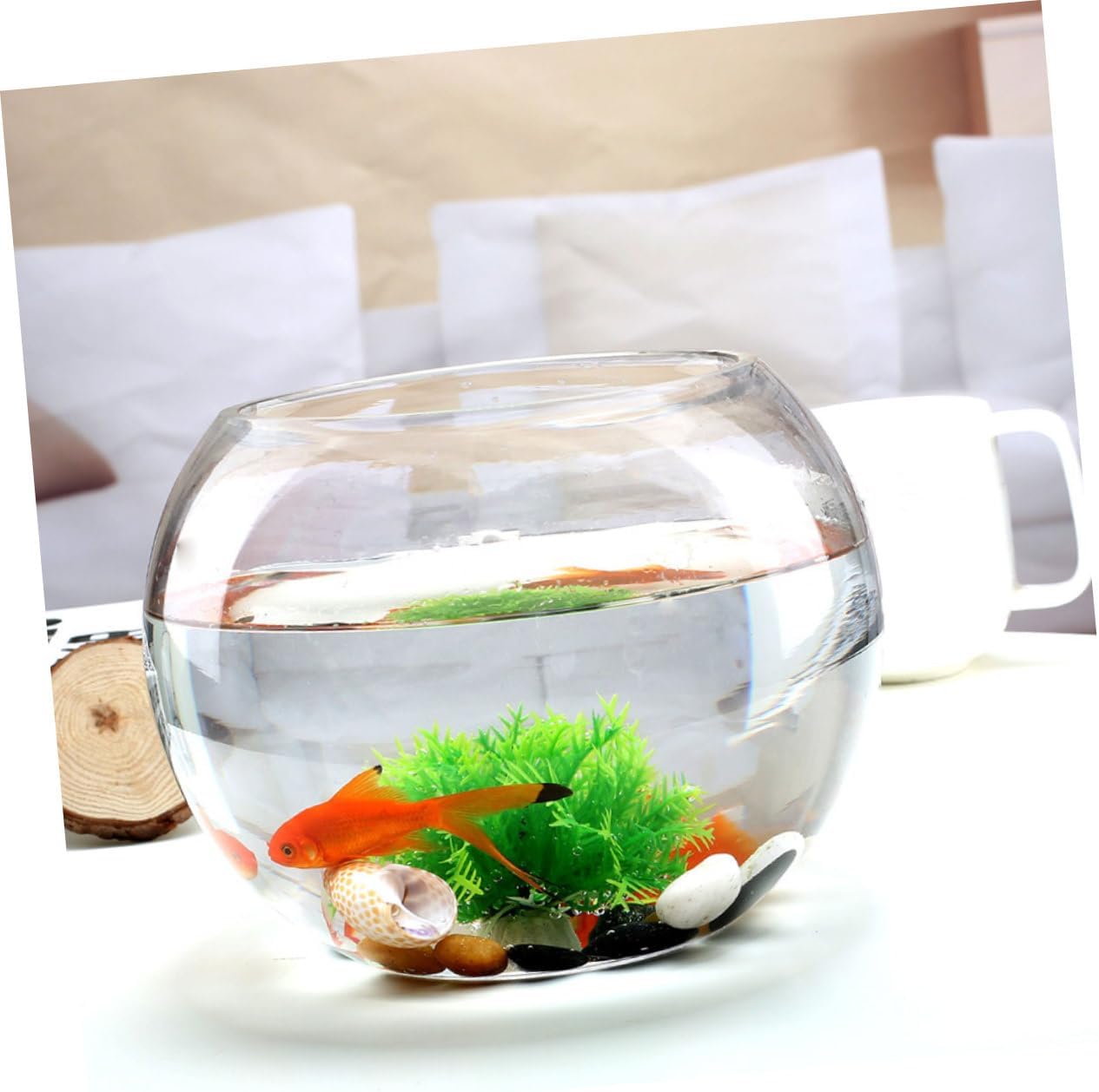 Happyyami 4 Pcs Micro Landscape Glass Bottle Planter Terrarium Propagation Station Fishbowls for Betta Fish Hydroponic Terrarium Moss Decor Moss Container Succulents Flower Container Office