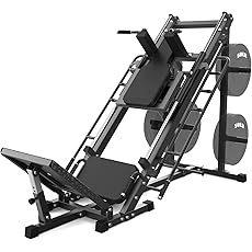 GAOMON Leg Press Hack Squat Machine Combo, Professional Leg Press Machines for Home Gym, Specialty Leg Press Machine for Full Lower Body Workout with Linear Bearing and Calf Block
