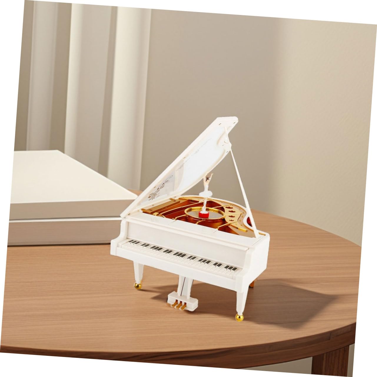 Caja de Música Giratoria Forma de Bailarina Piano