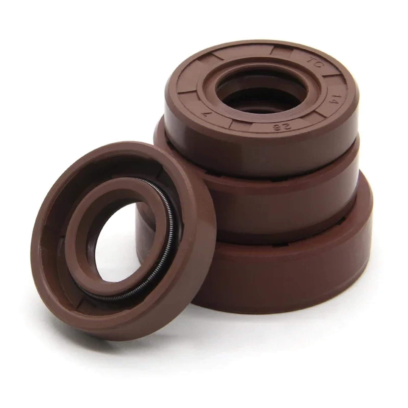 FKM Wellendichtring ID 14/15 mm TC-14/15 x 22/24/25/27/28/30/35/40/42 x 5/7/8/10 mm Fluorkautschukabdeckung Doppellippendichtungen Ringe Dichtung (Farbe: 5 Stück, Größe: 15 x 30 x 10 mm)