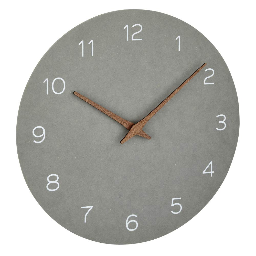Tfa Concrete Grey With Battery Dostmann Analogue Wall Clock 60.3054 (Concrete Grey With Battery)
