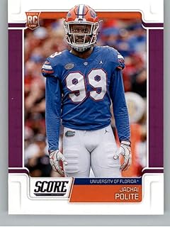 2019 NFL Score PURPLE Parallel #372 Jachai Polite Florida Gators Rookie RC Jets Official Football Card by Panini