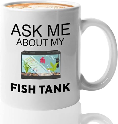 Bubble Hugs Fish Tank Lover Coffee Mug 11oz White - Fish Tank Lovers - Aquarist & Fishkeeping Gift