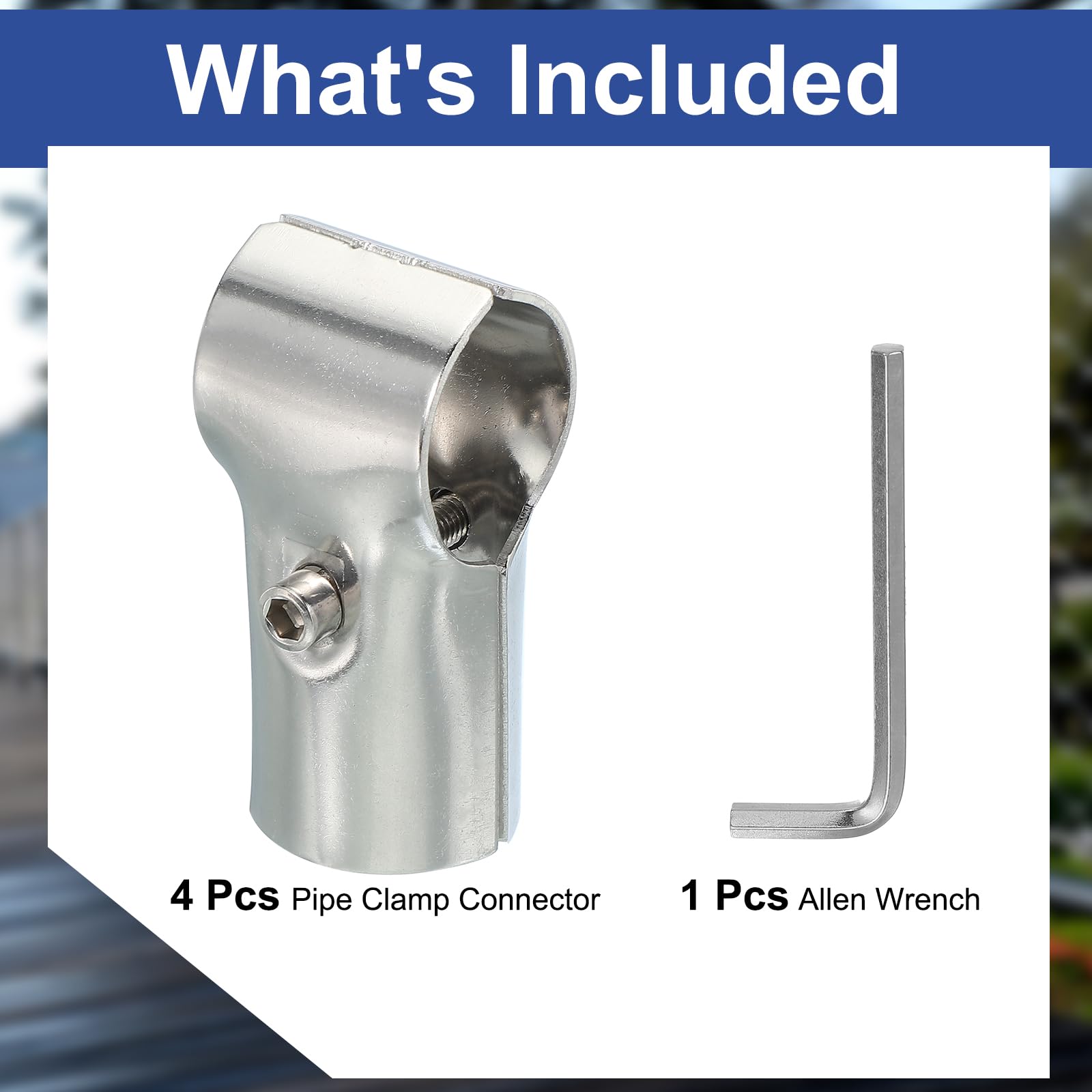 PATIKIL 1.26" 2 Way t Pipe Clamp Connector - Image 3
