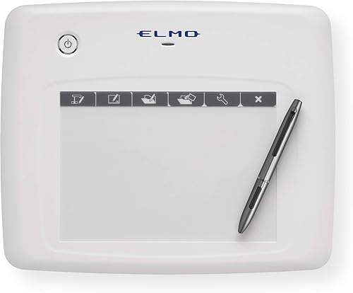 Elmo 1307 Modelo CRA-1 - Tableta inalámbrica para bolígrafo, capacidad interactiva inalámbrica, compatible con cámaras de documentos Elmo y 16 horas