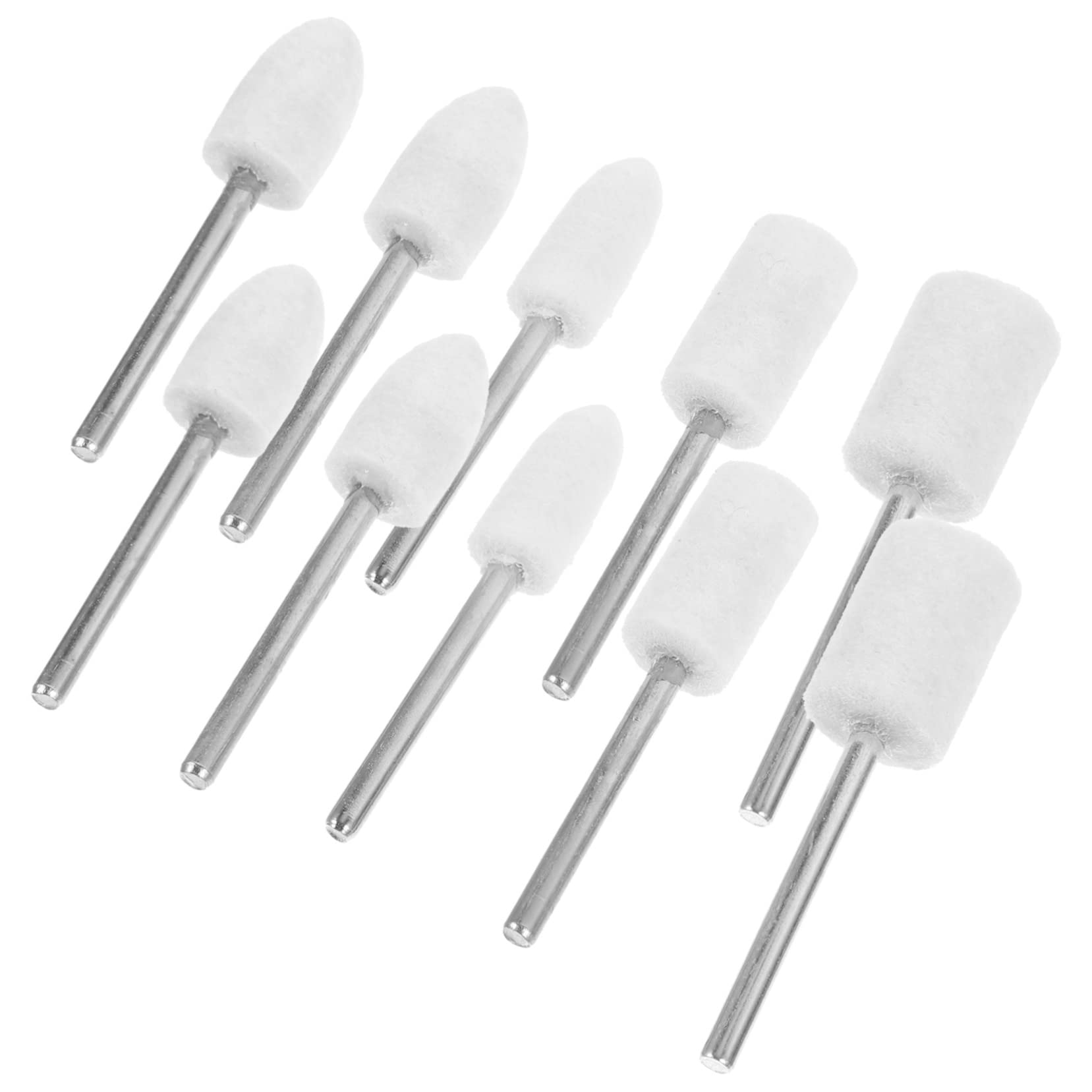 MAGICLULU 5 Series Juego De Cabezales De Pulido Ruedas Molienda Clavo Volante Herramienta De Pulido Accesorios De Pulido Rueda De Pulido Suministros De Uñas Muelas Metal 25 Piezas X 5