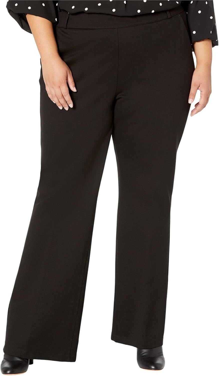 NYDJ Women's Plus Size Pull-On Flare Leg Trousers