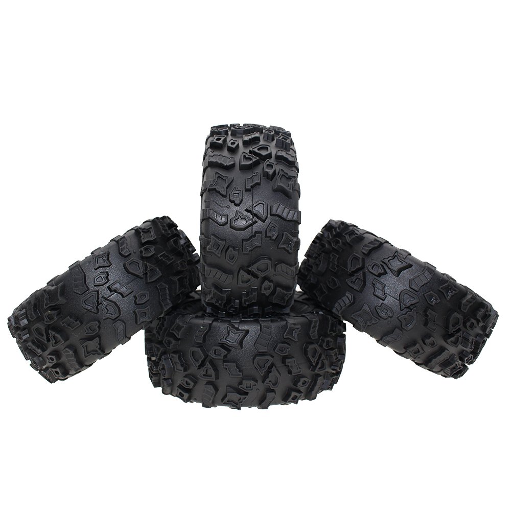 4-Pack RC Crawler Tire Foam Inserts – 2.2\" (125-130mm Diameter), High-Density Outer Foam For Traction & Grip