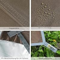 Unigear Tarp Rain Fly Regenschutzplane, Zelttuch, wasserdicht, Wanderschuppen, faltbar, leicht, wasserdicht, für Camping und Schutz gegen Regen, Schnee und Sonne – Ansicht 5