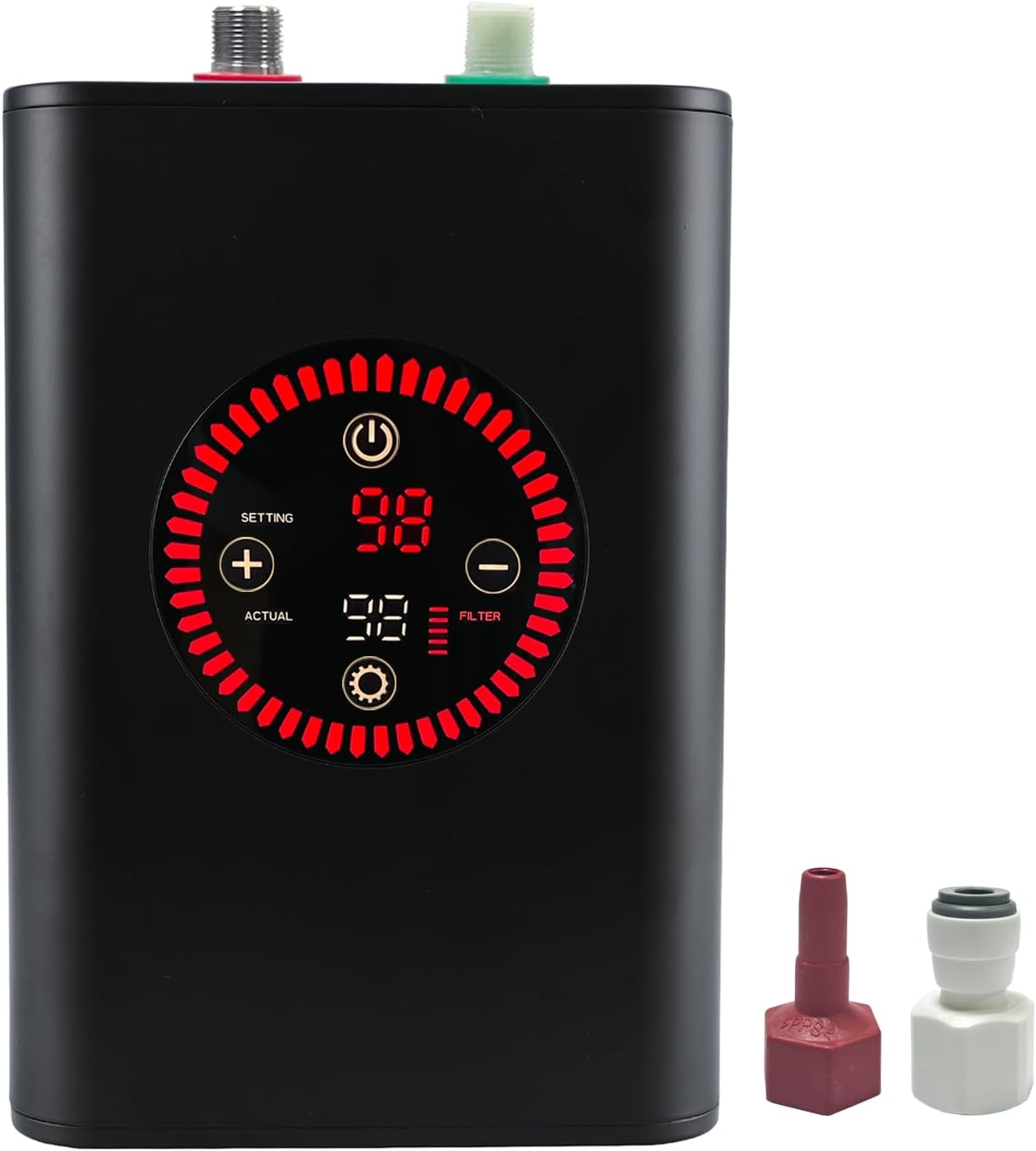 2.5L 1500W Instant Hot Water Tap Boiling Tank 3 in 1 Boiling Water Tap Boiler 4 in 1 Hot Tap Boiling Unit Temperature Adjustable from 75ยฐC to 98ยฐC