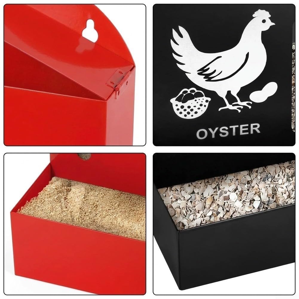 Comedero Gravedad Metal 5.9in Creativo Mascotas Comedero Gravedad(Red (1 pc))