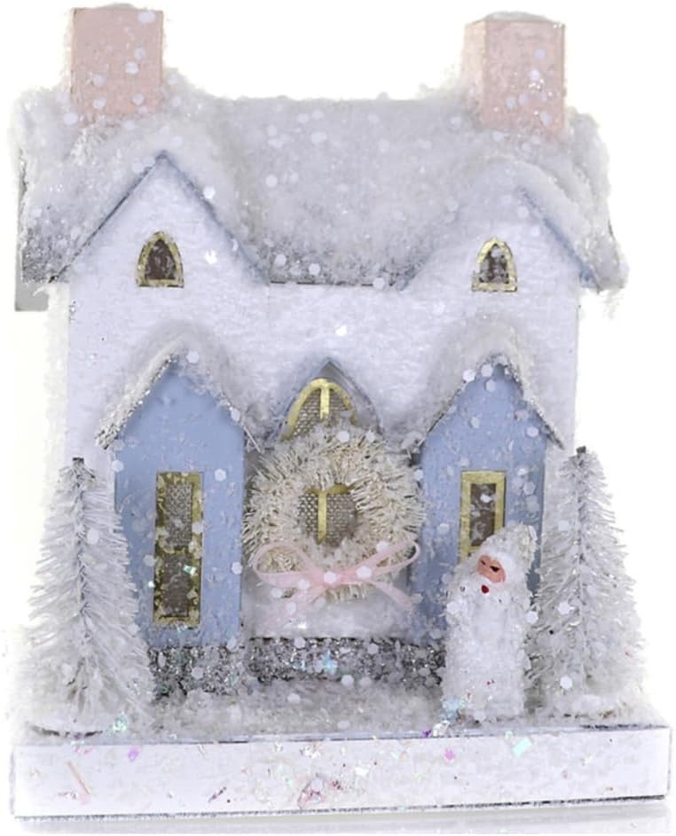 Cody Foster & Co White French Villa Christmas Village Building HOU-373