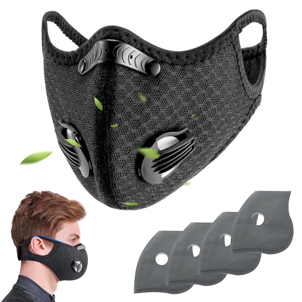 serplex Serplex® Windproof Sports Face Mask – Reusable & Washable with 4 Filters, Adjustable Back Closure for Men & Women – Breathable Mesh for Cycling, Motorcycle & Outdoor Winter Activities-picture-32