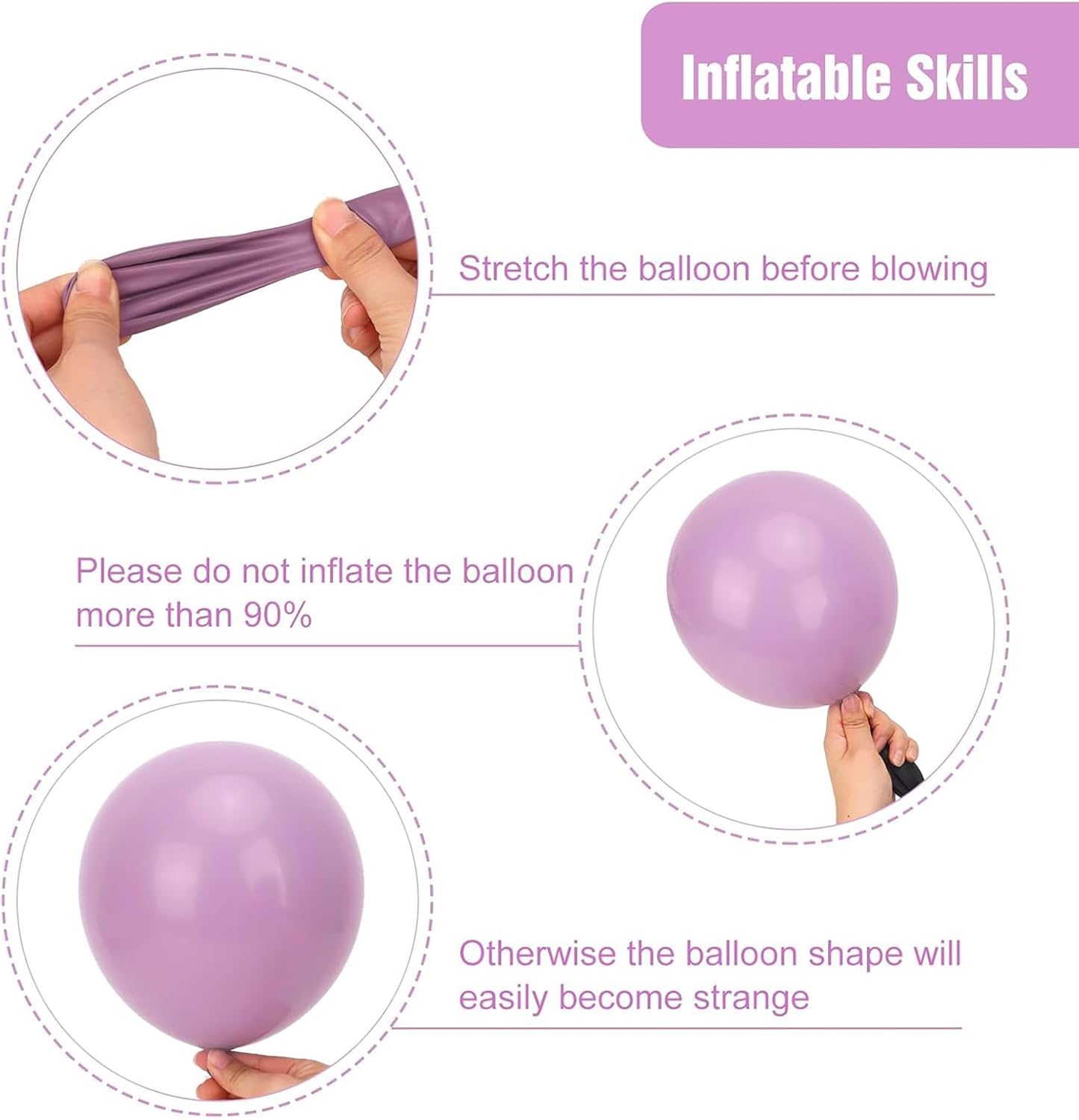 RUBFAC 154pcs Dusty Purple Balloons Different Sizes 18 12 10 5 Inch Lavender Boho Neutral Balloon Arch Kit for Baby Shower Graduation Butterfly Fairy Birthday Party Decorations