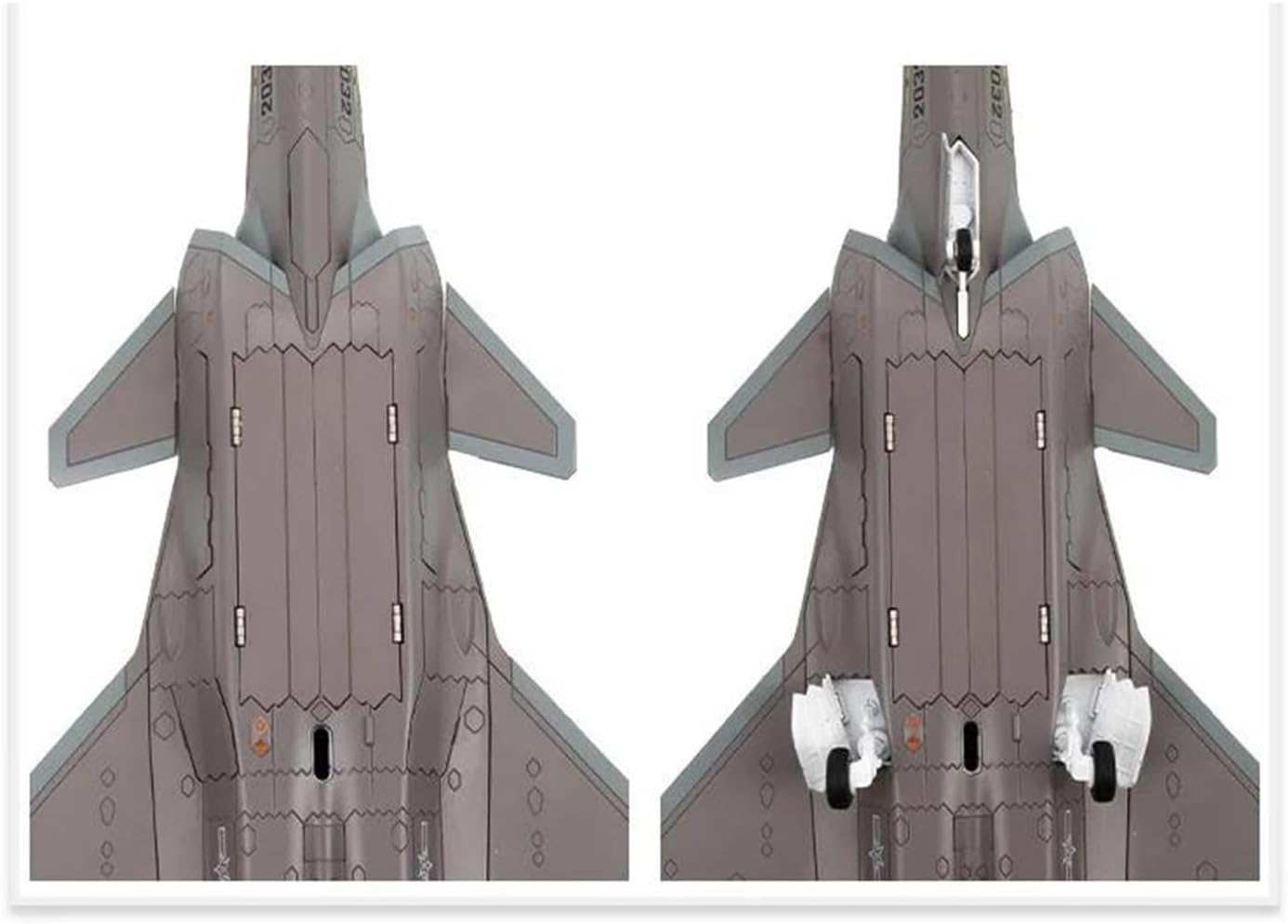 1:72 for J-20S Twin-Seat Stealth Fighter 6th Gen Aircraft Model Fighter Jet Metal Ornament Scale Metal Airplane