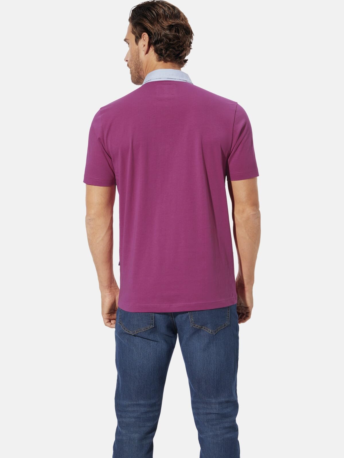 BABISTA Herren Poloshirt Savino | mit Brusttasche, Hemdkragen mit Knopfleiste, Freizeithemd in frischen Farben, Stickerei links, 100% Baumwolle