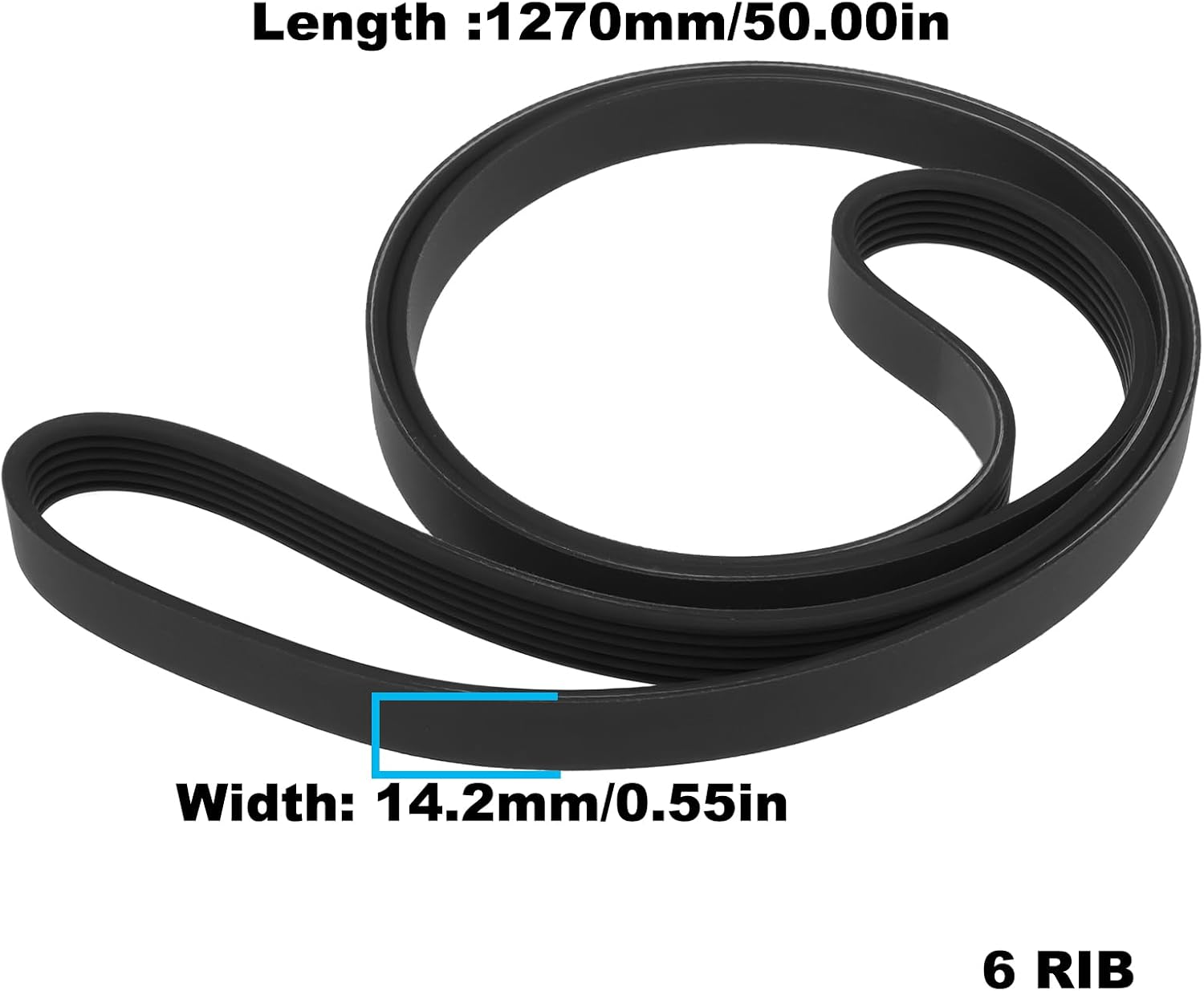 Air Compressor Multi-Ribbed Belt E110538 6 Groves 1270mm Compatible with HUSKY C603H 50"
