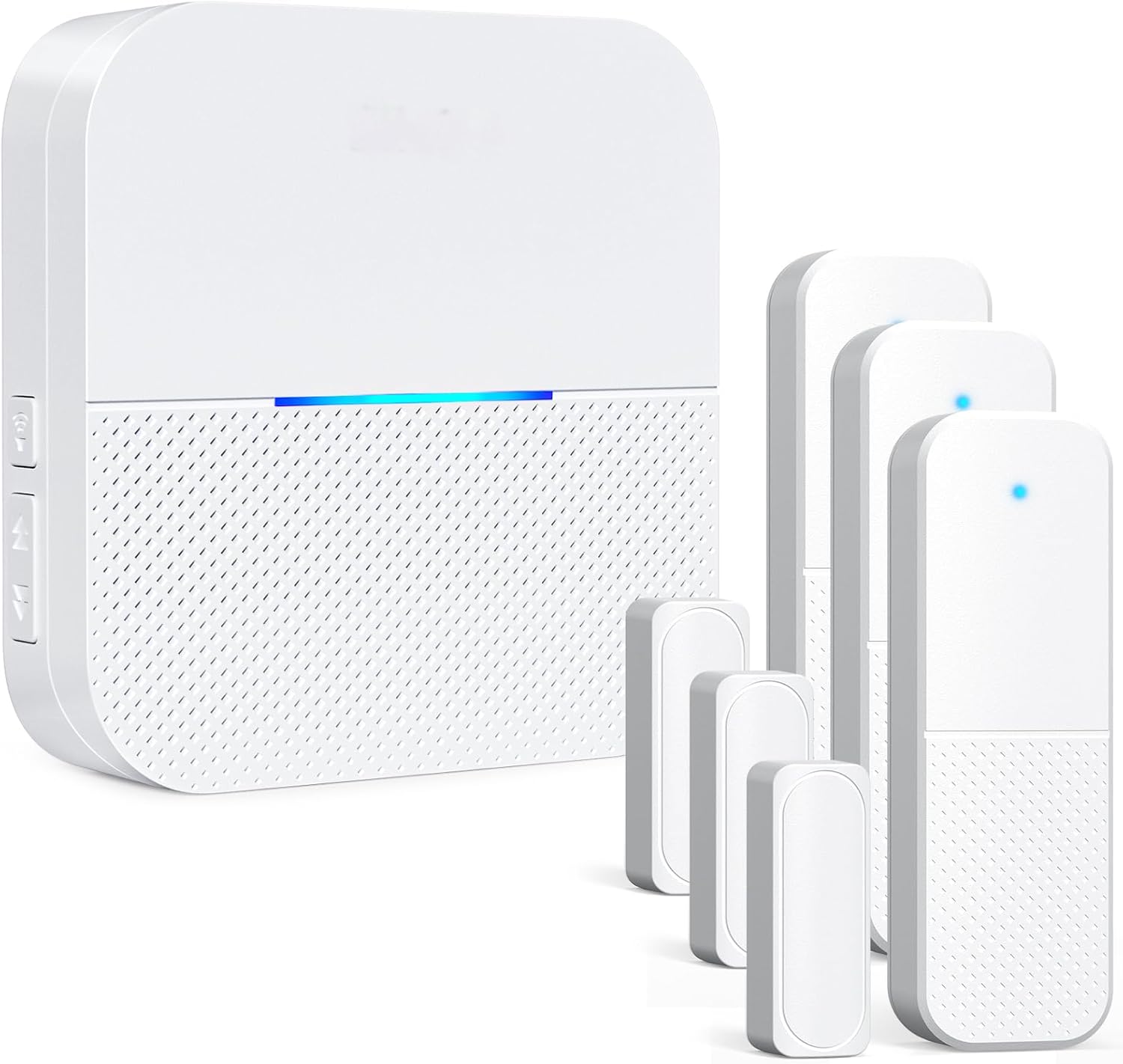AIDA Door Alarms When Opened Wireless Ring Chime Sensor Alarm for Business/Home/Kids - 600ft Range, 58 Ringtones, 5 Volume Levels, Open Alert, Easy Install (1 Receiver + 3 Sensor)