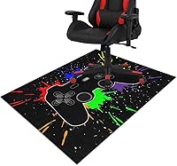 Vista 11 de Tapete para silla de juegos para alfombra de suelo de madera dura y baldosas, alfombra de juegos de 36"x48" para sala de juegos, alfombra