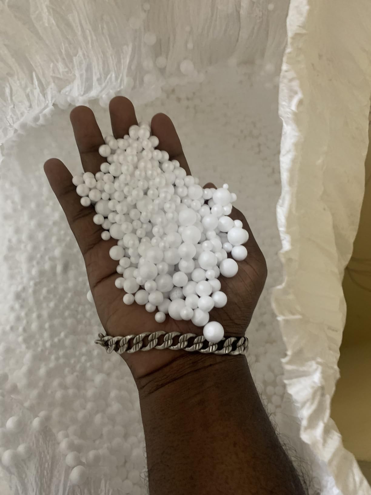 KILSON Premium 2 Kg White Beans Bean Bag Filler 2 Kg High Density Balls ...