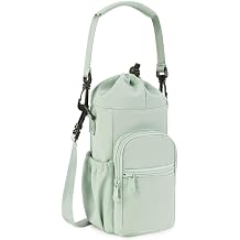 Water cup holder aluminum foil twill water bottle shoulder bag can be cross-body with handle and strap