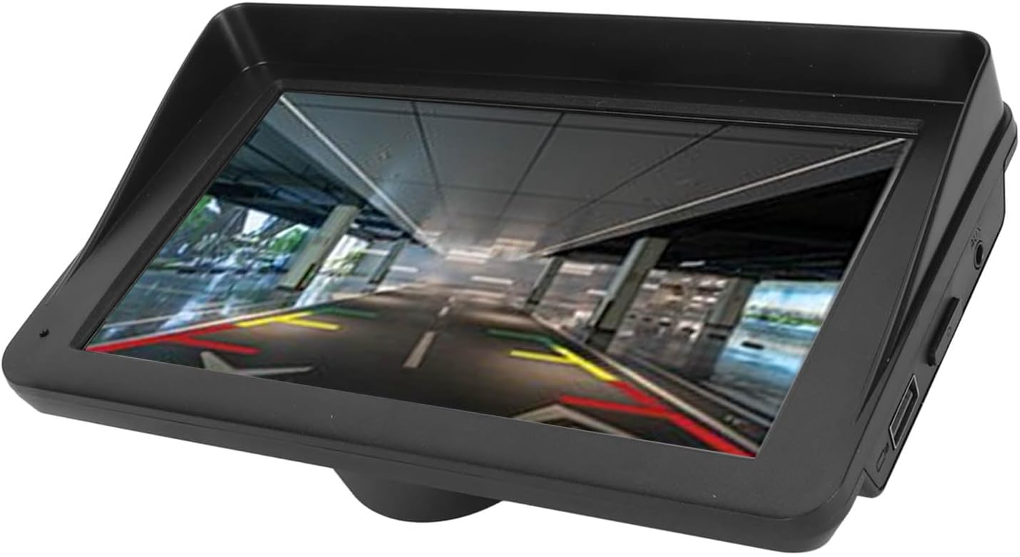 ZJchao Portable Car Stereo 7in Touchscreen Wireless Auto Navigation Mirror Link with 12 LED Backup Camera for Cars Trucks SUVs