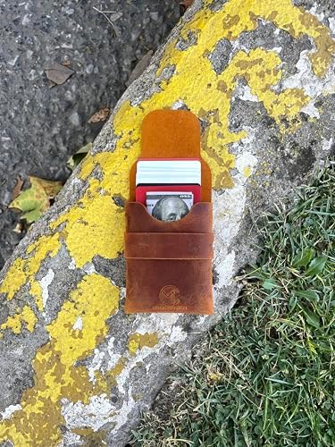 Hakiki Deri Geçmeli Dikey Kartlık, Kredi Kartı Cüzdanı, Erkek & Kadın Minimalist, Küçük Kartvizitlik, Şık Para ve Kartlık, Hediyelik Ürün (Camel) - Görsel 3