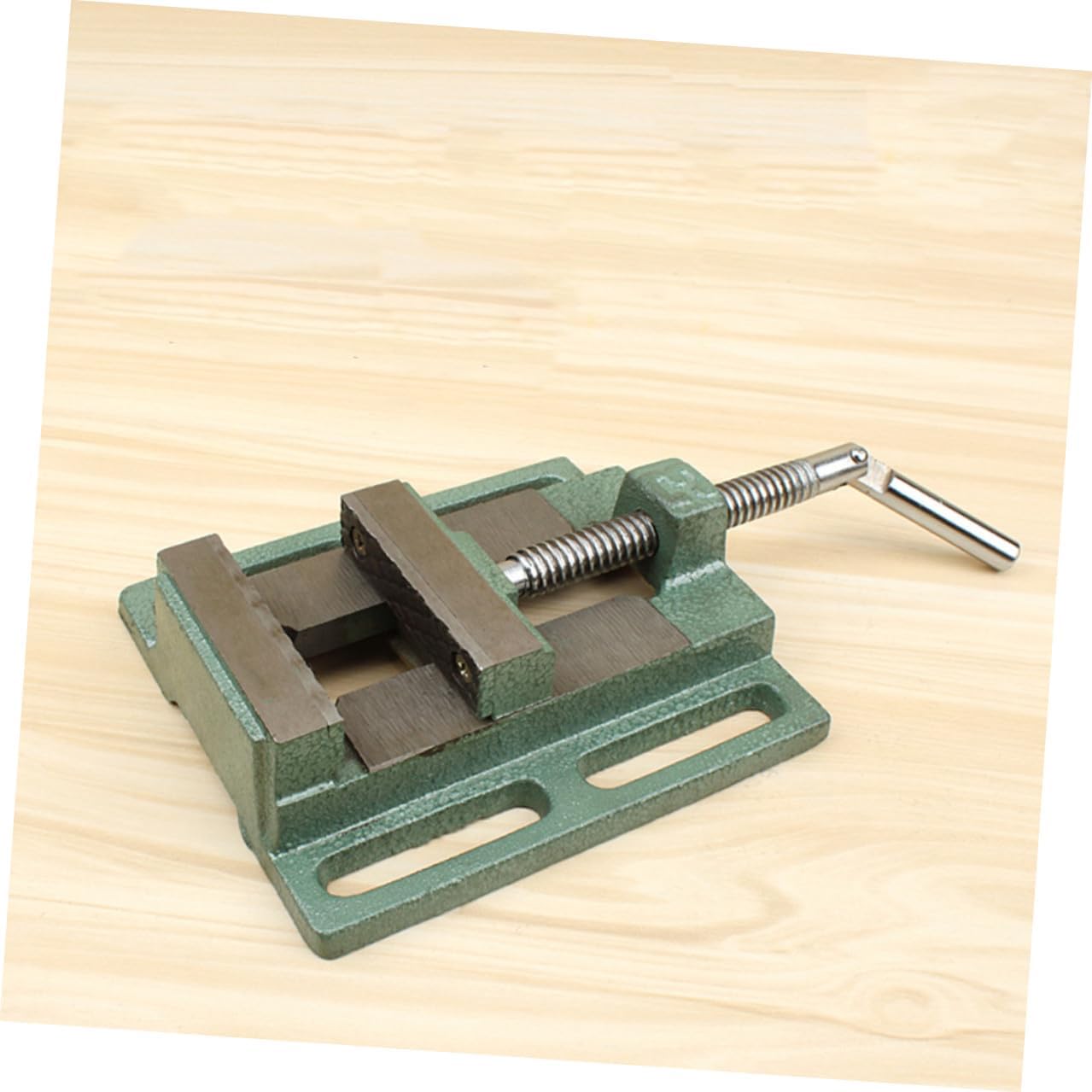 Luxshiny 5 Inch Drill Press Vise Bench Clamp Table Vise for Woodworking Milling and Drilling Machines Gray Cast Iron