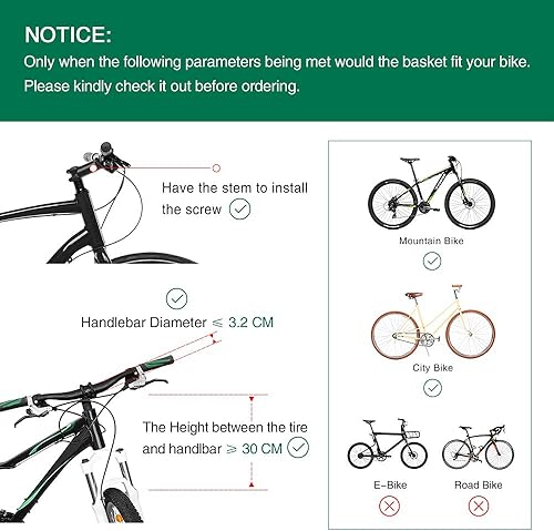 Miniatura 5 de ANZOME Bike Basket Folding Small Pet Cat Dog Carrier Front Removable Bicycle Handlebar Basket Quick Release Easy Install Detachable Cycling Bag